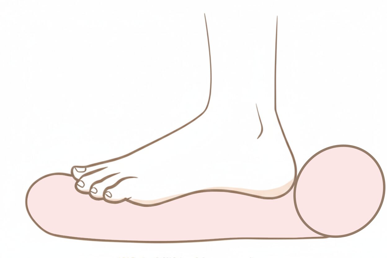 軽く踏んで足コキ